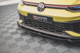 Maxton Design spoiler predného nárazníka VW Golf VIII GTI CLUBSPORT Ver.2 - čierny lesklý