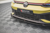 Maxton Design spoiler predného nárazníka VW Golf VIII GTI CLUBSPORT Ver.2 - carbon look