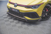 Maxton Design spoiler predného nárazníka + krídielka VW Golf VIII GTI CLUBSPORT Ver.1 - čierny lesklý