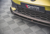 Maxton Design spoiler predného nárazníka + krídielka VW Golf VIII GTI CLUBSPORT Ver.1 - čierny lesklý