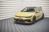 Maxton Design spoiler predného nárazníka + krídielka VW Golf VIII GTI CLUBSPORT Ver.1 - čierny lesklý