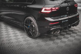 Maxton Design bočné spoilery zadného nárazníka VW Golf VIII R Ver.4 - čierny lesklý