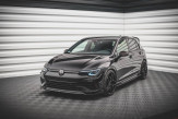 Maxton Design spoiler predného nárazníka VW Golf VIII R Ver.6 - čierny lesklý