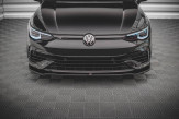 Maxton Design spoiler predného nárazníka VW Golf VIII R Ver.3 - čierny lesklý