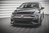 Maxton Design spoiler predného nárazníka VW Golf VIII R Ver.2 - čierny lesklý