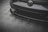 Maxton Design spoiler predného nárazníka VW Golf VIII R Ver.2 - čierny lesklý