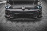 Maxton Design spoiler predného nárazníka VW Golf VIII R Ver.2 - carbon look