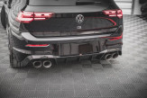 Maxton Design spoiler zadného nárazníka VW Golf VIII R Ver.1 - čierny lesklý