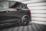 Maxton Design bočné prahové lišty + krídielka VW Golf VIII R Ver.2 - čierny lesklý