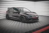 Maxton Design bočné prahové lišty + krídielka VW Golf VIII R Ver.2 - čierny lesklý