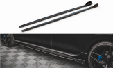 Maxton Design bočné prahové lišty + krídielka VW Golf VIII R Ver.2 - carbon look