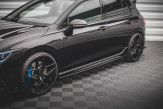 Maxton Design bočné prahové lišty VW Golf VIII R Ver.2 - čierny lesklý