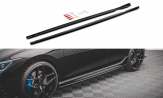 Maxton Design bočné prahové lišty VW Golf VIII R Ver.2 - carbon look