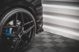 Maxton Design bočné spoilery zadného nárazníka + krídielka VW Golf VIII R Ver.2 - čierny lesklý