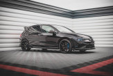 Maxton Design bočné spoilery zadného nárazníka + krídielka VW Golf VIII R Ver.2 - čierny lesklý