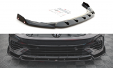Maxton Design spoiler predného nárazníka + krídielka VW Golf VIII R Ver.2 - carbon look