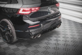 Maxton Design stredový spoiler zadného nárazníka VW Golf VIII R - čierny lesklý