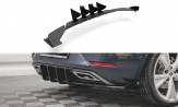 Maxton Design spoiler zadného nárazníka Racing Durability SEAT Leon 4 FR Hatchback - čierno červený + lesklé krídielka