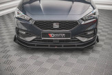 Maxton Design spoiler predného nárazníka Street Pro SEAT Leon 4 FR - čierno červený + lesklé krídielka