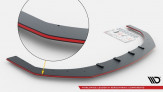 Maxton Design spoiler predného nárazníka Street Pro SEAT Leon 4 FR - čierno červený 