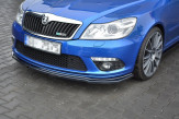 Maxton Design spoiler predného nárazníka ŠKODA Octavia II RS po FL Ver.2 - carbon look 