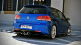 Maxton Design bočné spoilery zadného nárazníka VW Golf VI R - čierny lesklý