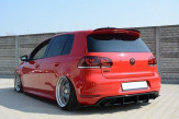 Maxton Design predĺženie strešného spoilera VW Golf VI GTI / R - čierny lesklý  