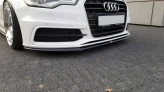 Maxton Design spoiler predného nárazníka AUDI A6 / S6 C7 pred FL Ver.2 - čierny lesklý