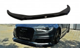 Maxton Design spoiler predného nárazníka AUDI A6 / S6 C7 pred FL Ver.2 - čierny lesklý