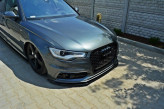 Maxton Design spoiler predného nárazníka AUDI A6 / S6 C7 pred FL Ver.1 - carbon look