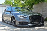 Maxton Design spoiler predného nárazníka AUDI A6 / S6 C7 pred FL Ver.1 - carbon look