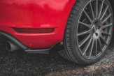 Maxton Design bočné spoilery zadného nárazníka Racing Durability VW Golf VI GTI - čierny + lesklé krídielka