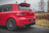 Maxton Design bočné spoilery zadného nárazníka Racing Durability VW Golf VI GTI - čierny + lesklé krídielka