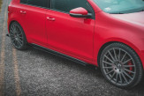 Maxton Design krídielka bočných prahových líšt VW Golf VI GTI - čierny