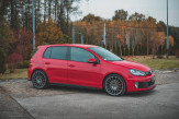 Maxton Design bočné prahové lišty Racing Durability VW Golf VI GTI - čierny 