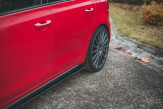Maxton Design bočné prahové lišty Racing Durability VW Golf VI GTI - čierno červený 