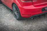Maxton Design bočné spoilery zadného nárazníka Racing Durability VW Golf VI GTI - čierny 