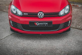 Maxton Design spoiler predného nárazníka Racing Durability VW Golf VI GTI Ver.3 - čierny 