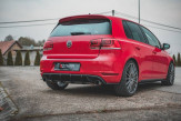 Maxton Design difúzor zadného nárazníka Racing Durability VW Golf VI GTI Ver.2 - čierny 