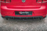 Maxton Design difúzor zadného nárazníka Racing Durability VW Golf VI GTI Ver.2 - čierny 