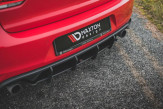 Maxton Design difúzor zadného nárazníka Racing Durability VW Golf VI GTI Ver.2 - čierno červený 