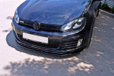 Maxton Design spoiler predného nárazníka VW Golf VI GTI Ver.2 - čierny lesklý