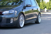 Maxton Design bočné prahové lišty VW Golf VI GTI / GTD - čierny lesklý