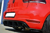 Maxton Design difúzor a bočné spoilery zadného nárazníka VW Golf VI GTI / GTI 35th - čierny 