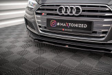 Maxton Design spoiler predného nárazníka AUDI A5 S-Line / S5 B9 Coupe/Sportback pred FL Ver.2 - čierny lesklý