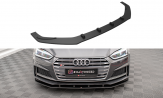 Maxton Design spoiler predného nárazníka Street Pro AUDI A5 S-Line / S5 B9 Coupe/Sportback - čierno-červený