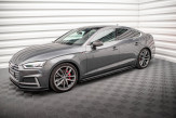 Maxton Design bočné prahové lišty AUDI A5 S-Line / S5 B9 Sportback - čierne lesklé