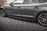 Maxton Design bočné prahové lišty AUDI A5 S-Line / S5 B9 Sportback - čierne lesklé
