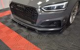 Maxton Design spoiler predného nárazníka AUDI A5 S-Line / S5 B9 Coupe/Sportback - čierny lesklý