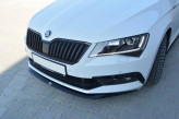 Maxton Design spoiler predného nárazníka ŠKODA Superb III Ver.1 - carbon look